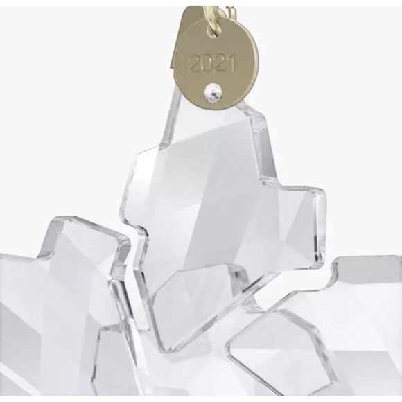 NIB Swarovski A.E Large 2021 Snowflake Crystal Clear Christmas Ornament #5557796 - Picture 6 of 9